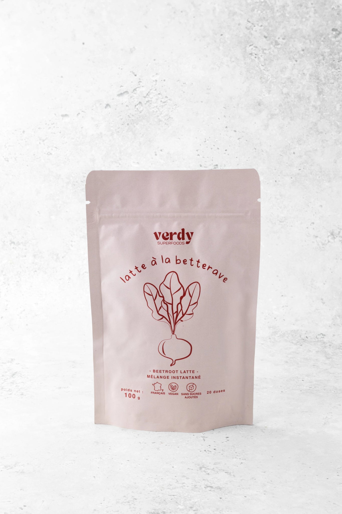 latte à la betterave x beetroot latte - Verdy Superfoods