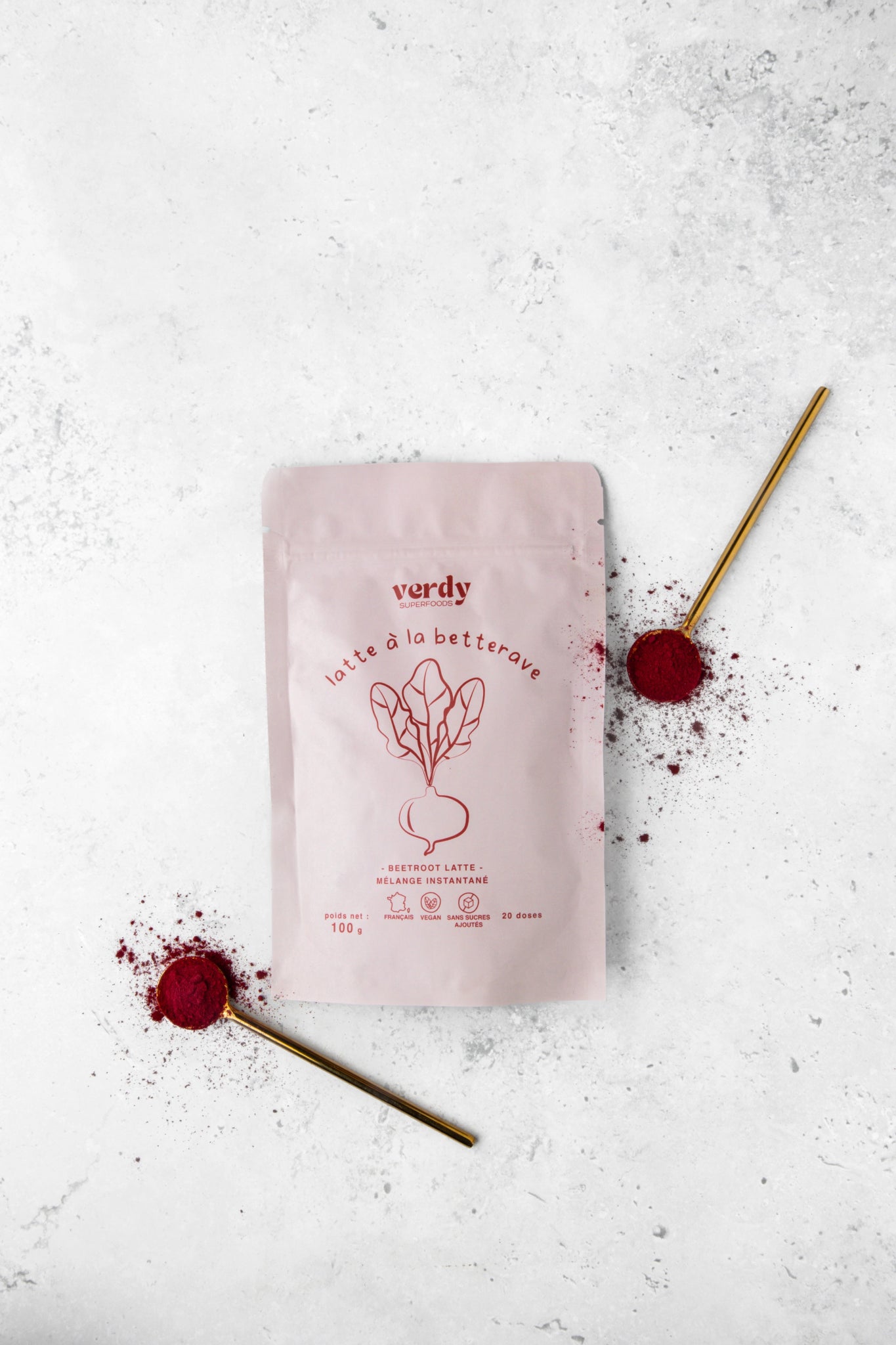 latte à la betterave x beetroot latte - Verdy Superfoods