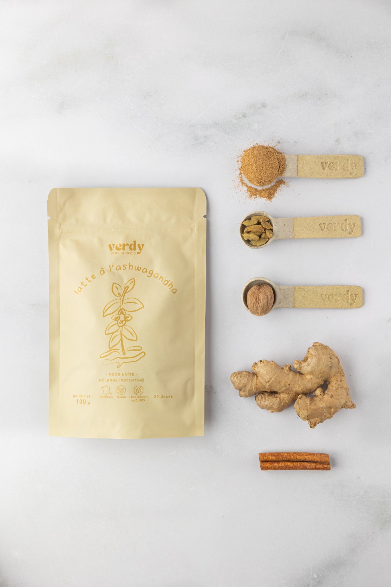 latte ashwagandha x moon latte - Verdy Superfoods