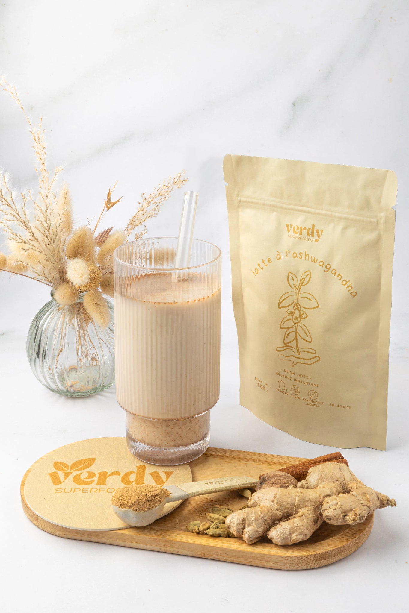 latte ashwagandha x moon latte - Verdy Superfoods