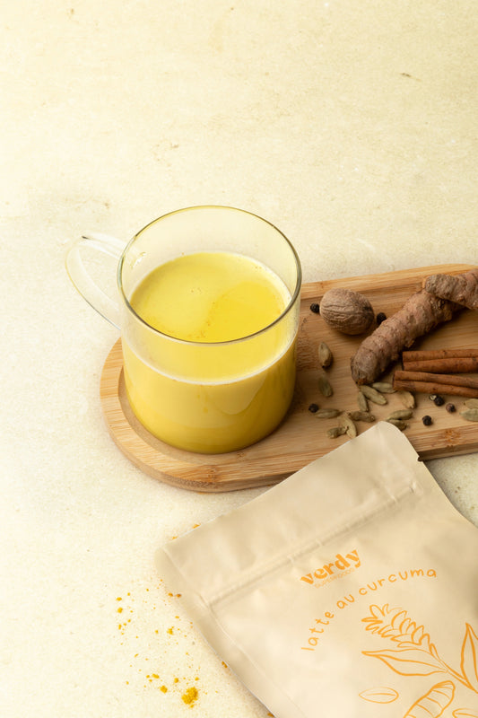 latte au curcuma x golden milk - Verdy Superfoods