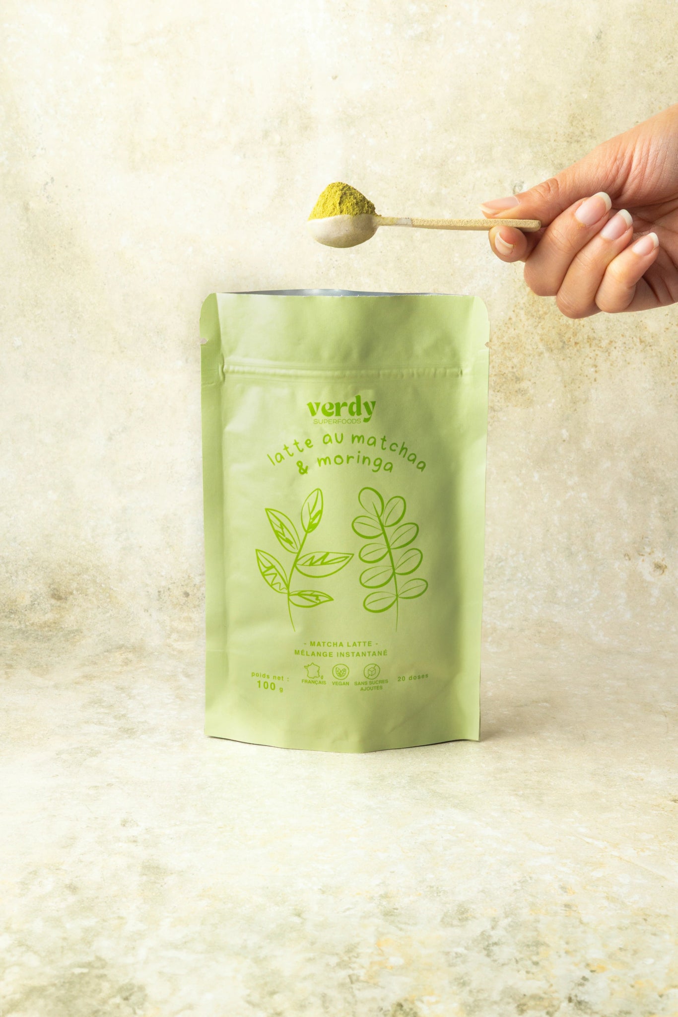 latte au matcha et moringa x matcha latte - Verdy Superfoods