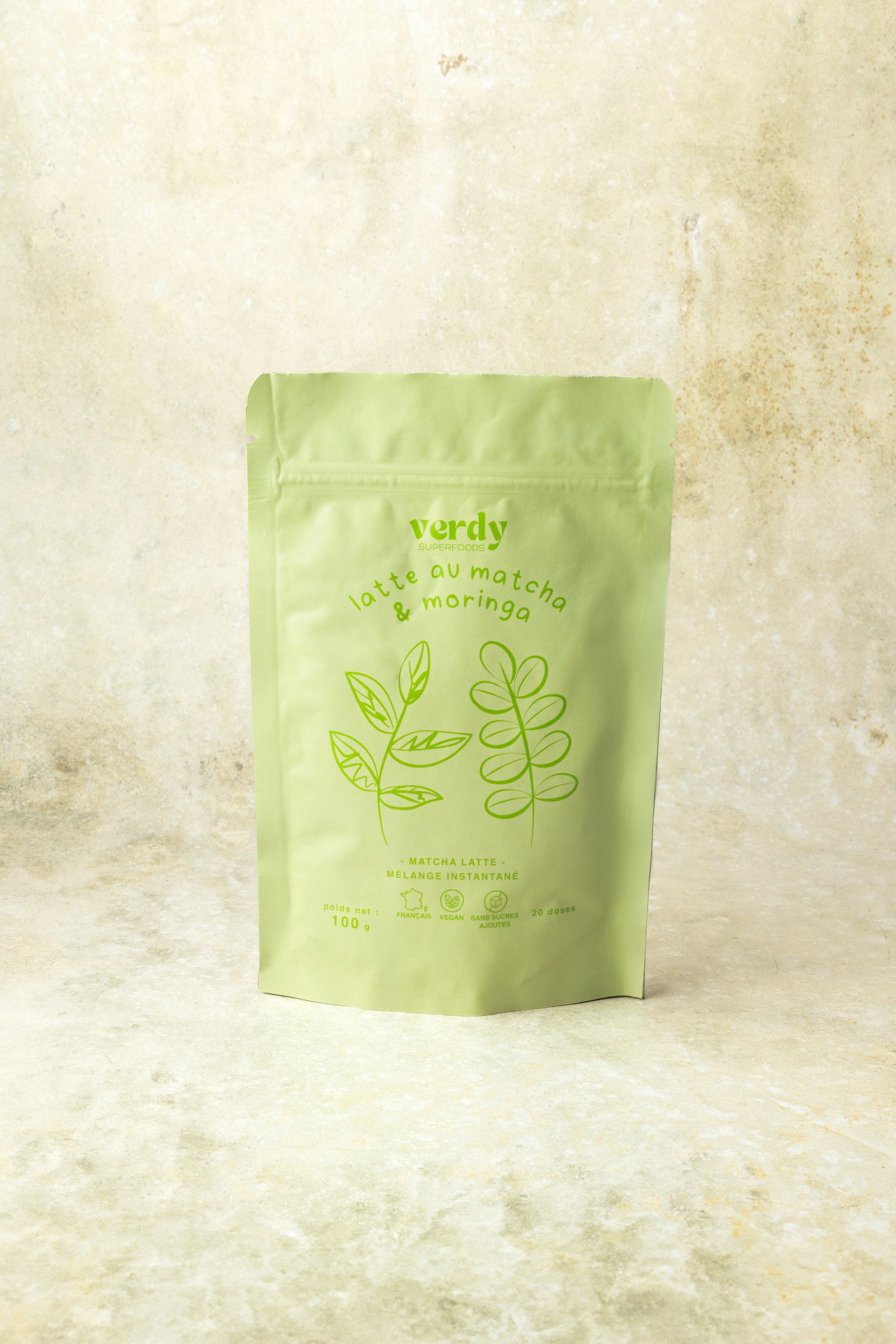 latte matcha moringa