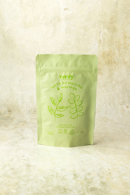 latte matcha moringa